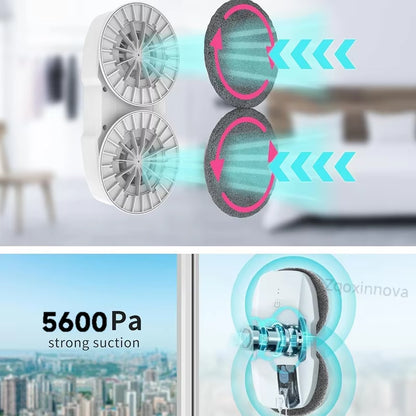 Smart Window Cleaning Robot – Automatic Glass Cleaner with Anti-Fall Safety