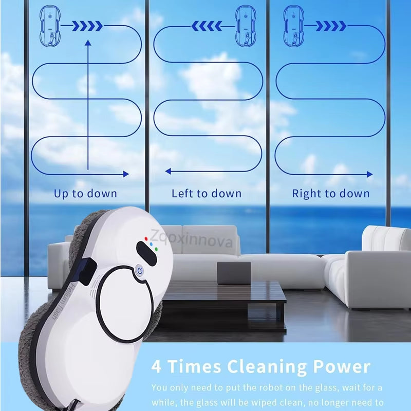 Smart Window Cleaning Robot – Automatic Glass Cleaner with Anti-Fall Safety