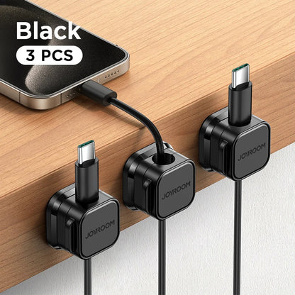 Magnetic Cable Organizer - Desk Wire Holder for Neat Cable Management