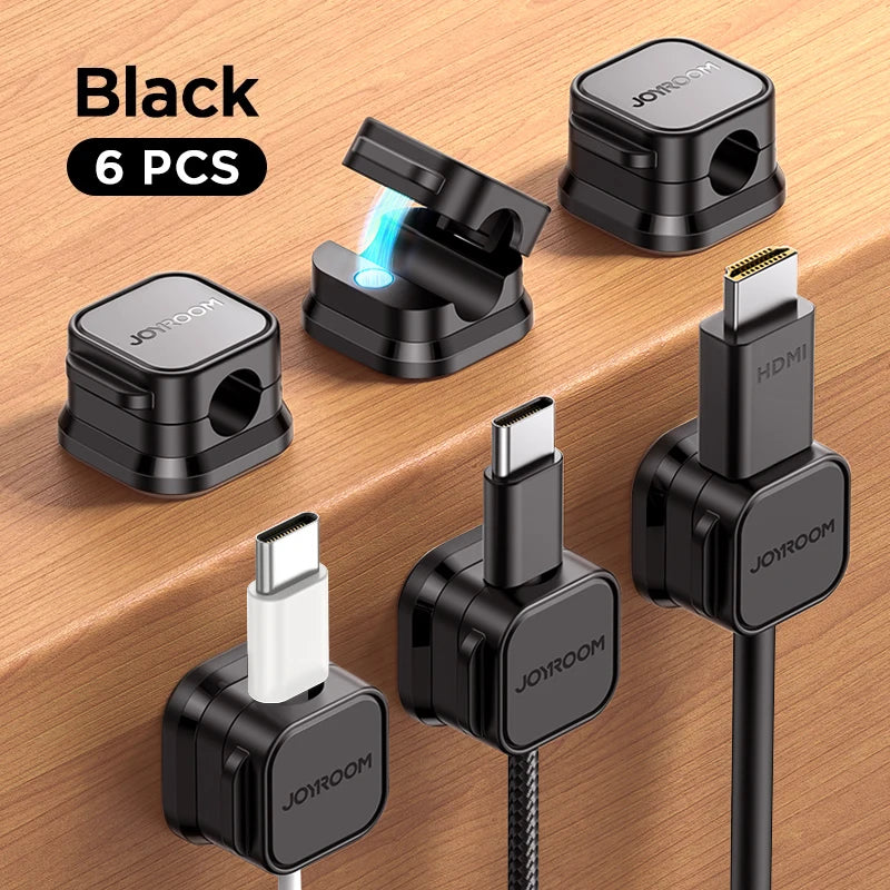 Magnetic Cable Organizer - Desk Wire Holder for Neat Cable Management