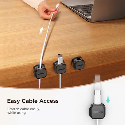 Magnetic Cable Organizer - Desk Wire Holder for Neat Cable Management 