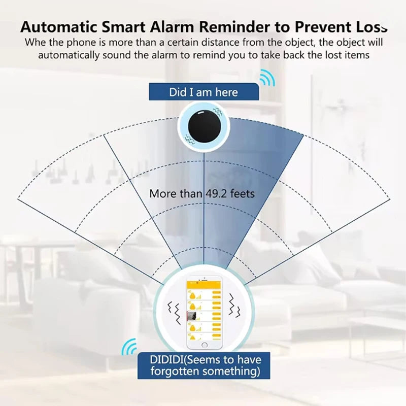 Bluetooth 5.0 Smart Tag - Mini Anti-Loss Tracker & Key Finder For Keys, Wallet, Pet, Bag