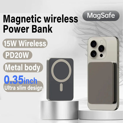 Xiaomi 5000Mah Ultra-Thin Magnetic Power Bank - Fast 20W Charging for IOS & Android